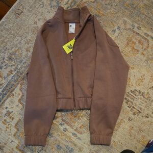 Brown Zip-Up Jacket